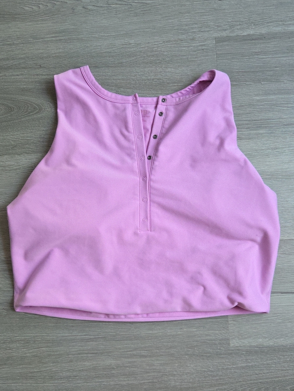 YPB Sleeveless Snap-Front Crop Top Light Purple